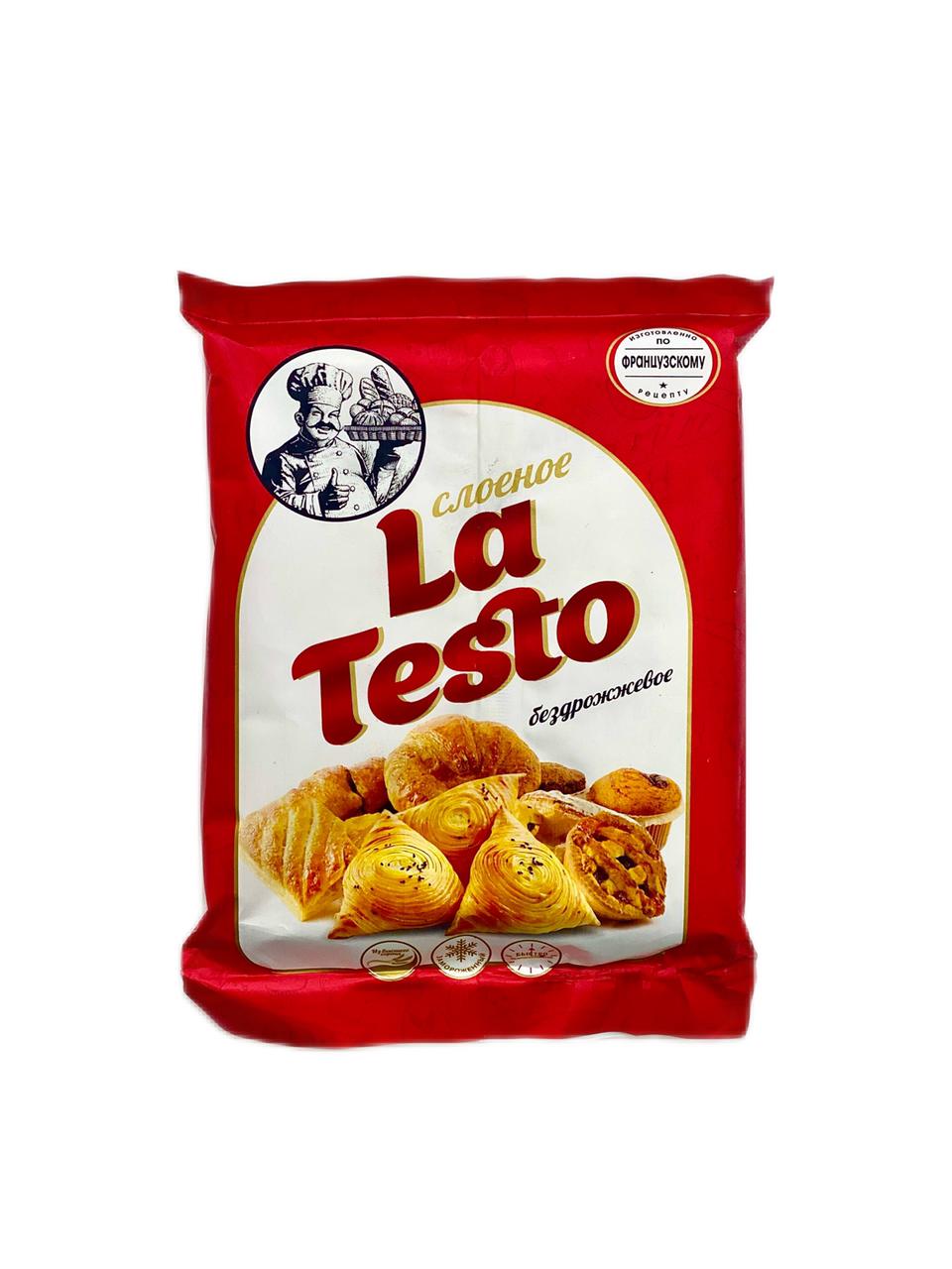Тесто слоёное без дрожжевое La Testo 500g